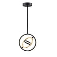 thumbnail image 4 of Artcraft Lighting Trilogy Collection Integrated LED 13 in. Pendant, Black and Gold, 4 of 5
