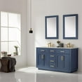 thumbnail image 3 of Ivy 60" Marble Countertop Double Vanity w/Mirror Royal Blue, 3 of 9