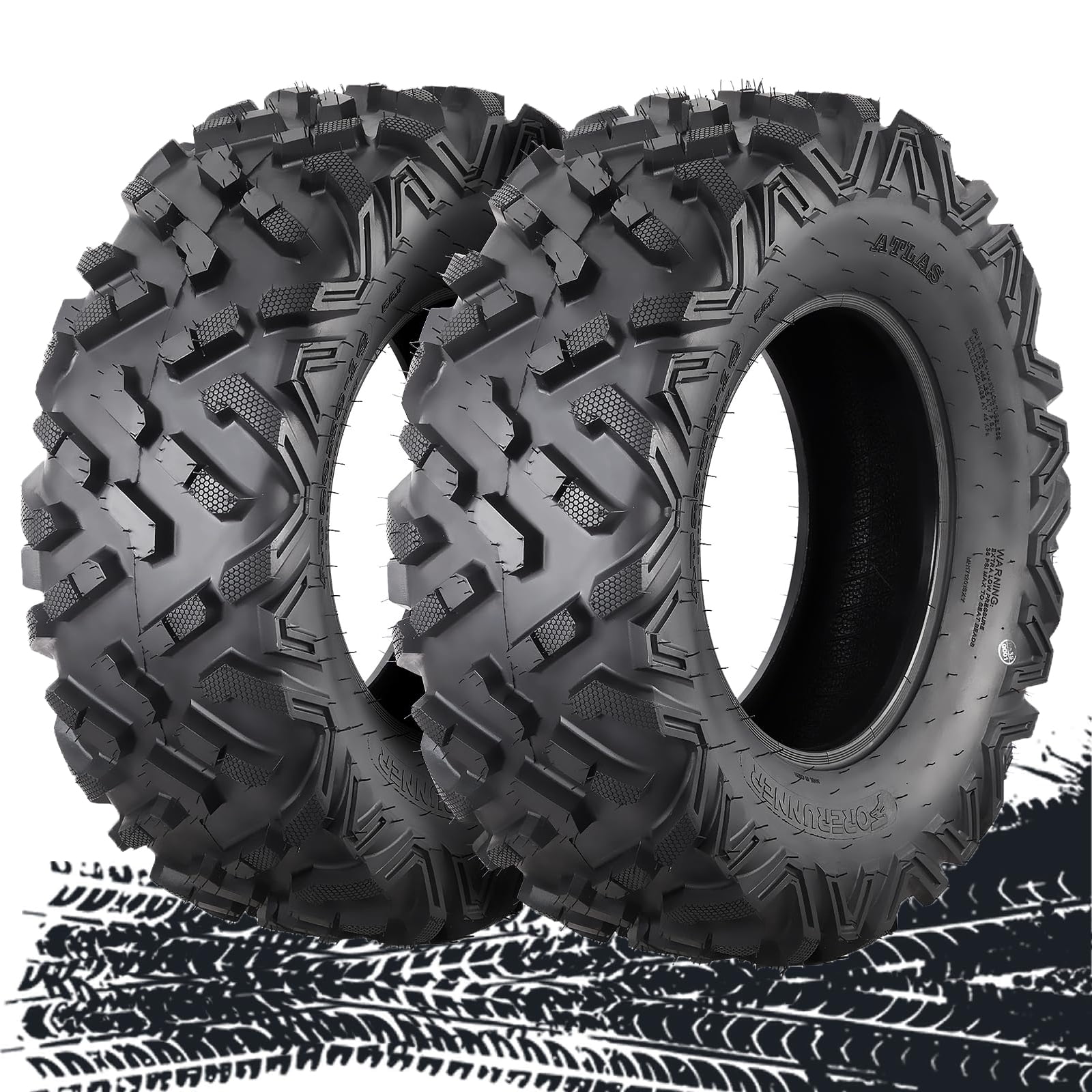 Set of 2 ATV UTV Tires 29x11x14, AT29x1114 ATV UTV Allterrain Tires, 6PR Bias Construction Non