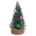 thumbnail image 1 of Table Christmas Tree Miniature Themed Atmospheres Xmas Decoration Plastic Craft Gift Themed Craft Plant Ornament Portable Photography Prop 10cm, 1 of 8