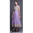 thumbnail image 3 of Bimba Light Purple2 Floral Indian Long Kurti For Women Party Wear Printed Sleeveless Anarkali Kurti Dress X-Small, 3 of 6