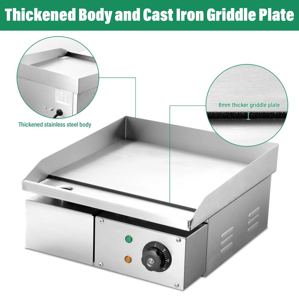 TOHU Electric Countertop Induction Cooktop - 4 Burner Touch Control Stove for Home, Commercial Kitchens & High-Temperature Cookware