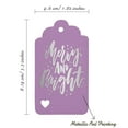 thumbnail image 5 of Inkdotpot Merry And Bright Christmas Bottle Tag Real Silver Foil Favor Hang Tags Pack Of 50, 5 of 6