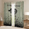 thumbnail image 2 of jejeloiu Retro Wooden Plank Curtains Pack of 2 (42x84 Each),Rustic Farmhouse Cabin Curtains Blackout For Adults, 2 of 6