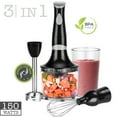 thumbnail image 2 of Hauz - 3 in 1 Immersion Blender with Chopper and Whisk, 2 Speeds, 150 Watts, Black, 2 of 3