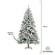 thumbnail image 2 of Árbol de Navidad Nevado Pino Artificial 1.80M Frondoso Verde 800 Ramas Soporte de Metal Skygreen blanco 180 cm, 2 of 5