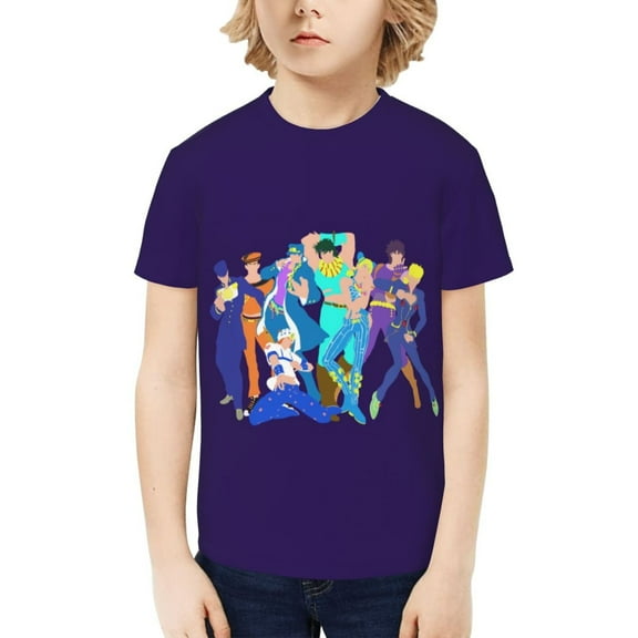 Jojo 5 Kids T-Shirt 3d Printed Graphic T-Shirts Boys And Girls Short Sleeve Shirts For Youth Kids X-Small