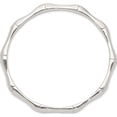 thumbnail image 2 of Sterling Silver Polished Slip-On Bangle Made In India qb1230, 2 of 5