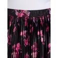 thumbnail image 4 of Terra & Sky Women's Plus Size Pleated Satin Skirt, Sizes 0X-5X, 4 of 5
