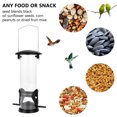 thumbnail image 4 of Muyoka Comedero para pájaros colgante para pájaros salvajes con 2 puertos de alimentación tubo a prueba de ardillas alimentador de semillas para pájaros con colgador de metal resistente a la intemperi Muyoka Hogar, 4 of 6