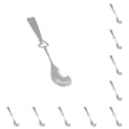 thumbnail image 3 of Advancent Stainless Steel Spoon Washable Replacement Heart Ice-cream Shape Coffee Anti-corrosive Office Scoop Mixing Tea Household 1 PC 10Conjunto, 3 of 6