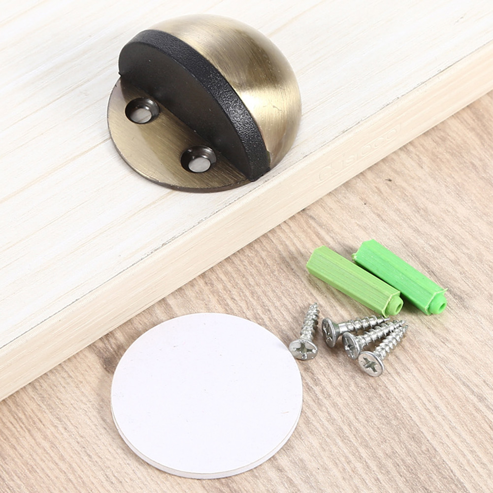Goodhd Self Adhesive Stainless Steel Oval Door Stopper Anti Collision