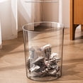 thumbnail image 3 of fastboy 1/2/3 ABS Waterproof Bathroom Waste Bin With Lid For Long-lasting Use Bathroom Bin And Toilet Brush Set Bathroom Bin With Lid Transparent Large [R 2 1 Pc, 3 of 6