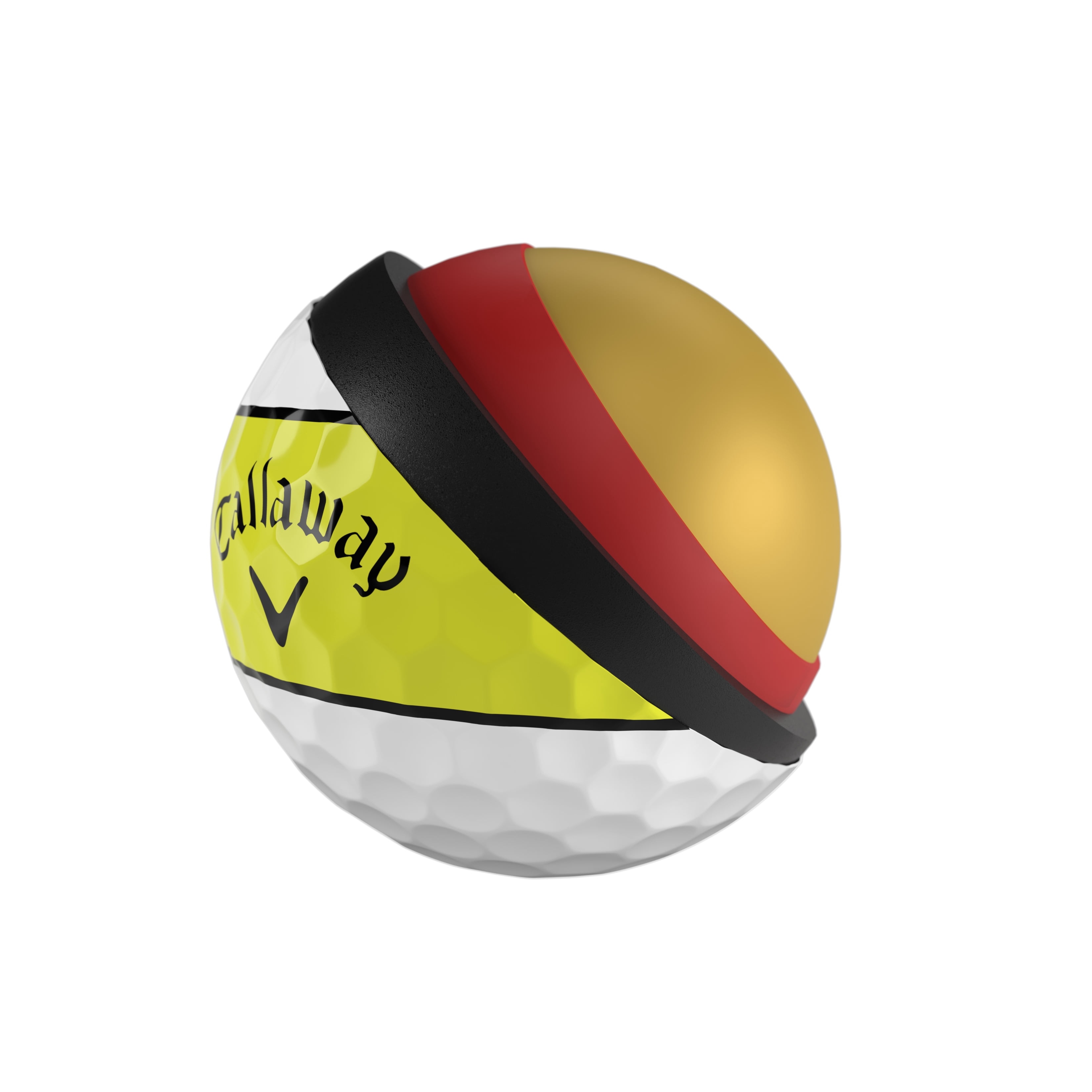 Callaway Golf Chrome Tour 26 - 360 Yellow Stripe 12 ball pk