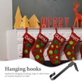 thumbnail image 3 of unbranded Gancho Metálico Negro Para Colgar Regalos Y Calcetines En El Hogar Con Ligero Y Duradero, 3 of 8