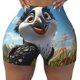 thumbnail image 2 of Naloa Joyful Animated Bird Biker Shorts for Women Seamless Scrunch Short Women’s Yoga Shorts for Gym Running Sport Shorts-XX-Large, 2 of 8