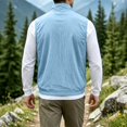 thumbnail image 6 of Maqroz Mens Vests Outerwear Lightweight Sleeveless Jackets Stand Collar Full Zip Windbreaker Casual Golf Waistcoat for Spring Travel and Outdoor Activities, 6 of 8