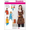 thumbnail image 1 of Simplicity 8152 1970's Fashion Vintage Apron Sewing Pattern, XS-L, 1 of 3