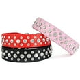 thumbnail image 5 of GASTROPOD Rhinestone Dog Collar, Bling Rhinestone PU Leather Crystal Diamond Pet Dog Cat Puppy Collar S M L XL, 5 of 7