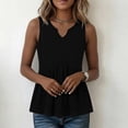thumbnail image 3 of BUIGTTKLOP Tank Tops for Women Summer Babydoll Tops V Neck Sleeveless Shirts Dressy Casual Blouses Beach Vacation Clothes, 3 of 5