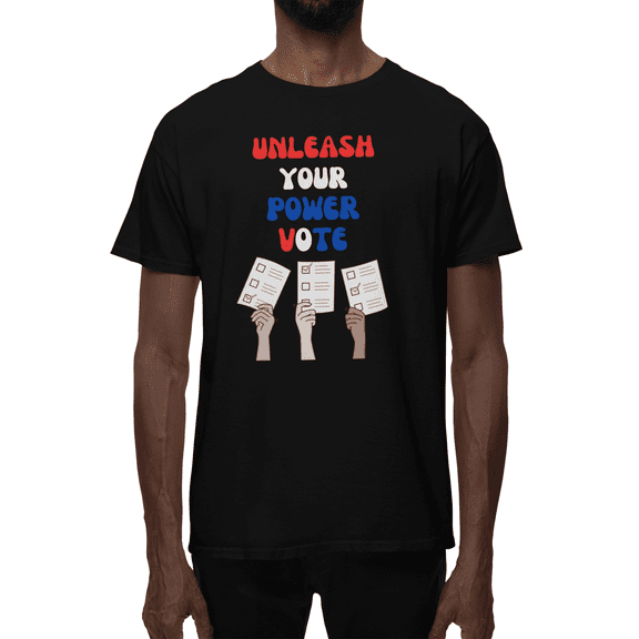 Vote Voting Shirts Unisex USA Election T Shirt Register Show Up Unleash Your Power to Vote Democracy Shirt Voter T Shirt