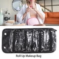 thumbnail image 5 of Riousery Hanging Roll Up Makeup Bag Water Proof PU Leather Travel Toiletry Bag for Flights Road Trips Black Detachable 4 in 1 Cosmetic Organizer Pouch, 9.84 in / 25 cm Length [cite: 1, 8, 12, 13], 5 of 10