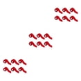thumbnail image 4 of Toystoory Cinta de kinesiología de aplicación amplia de 6 rollos para parche muscular fácil protección de tobillos parche muscular rojo 3,8 Type1 NO1, 4 of 6