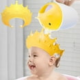 thumbnail image 2 of Adjustable Baby Shower Cap and Sun Hat - Soft Shampoo Guard for Toddlers - Protect Eyes & Ears (Yellow), 2 of 7