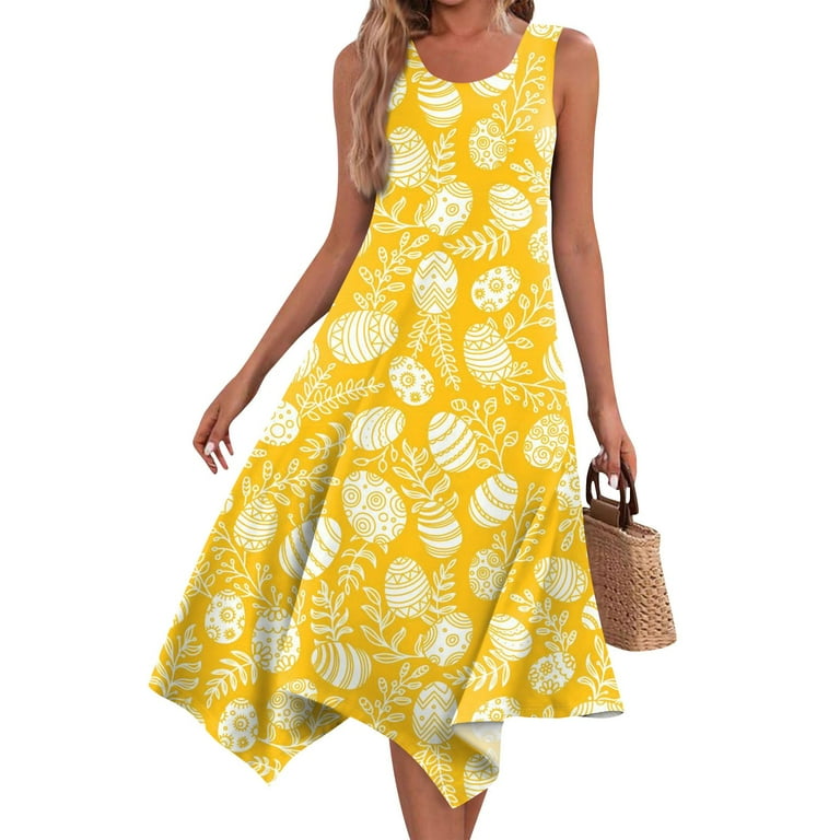 yellow easter dress womens OURIN Sundress Sleeveless Petite Cottage Core Vacation Dresses for Teens Floral(Yellow Floral,X-Small) at Amazon Women's Clothing store Vintage Elegant Women Yellow Dress With Pockets Casual Tea Party Summer Outfits Vacation White Prom Corset Formal Birthday Wedding Guest Easter Dress Light Yellow Elegant Sleeveless Woven Fabric A Line Non Butter Yellow Easter Dress Women