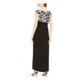 thumbnail image 2 of CONNECTED APPAREL Robe Maxi Formelle à Manches Courtes Noires pour Femmes Petites 8P, 2 of 4