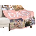 thumbnail image 2 of Gifts for Dad Custom Blankets with Photos Personalized Photo Blankets with Picture for Dad from Daughter Son for Fathers Day Gifts, Best Dad Ever Blanket Customized ,Picture Blanket Made in USA, 2 of 7