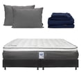 thumbnail image 1 of Colchón King Size + Box Belu + Sábanas Softy + Almohadas 2-Pack Spring Air Dicasa Phantom, 1 of 9