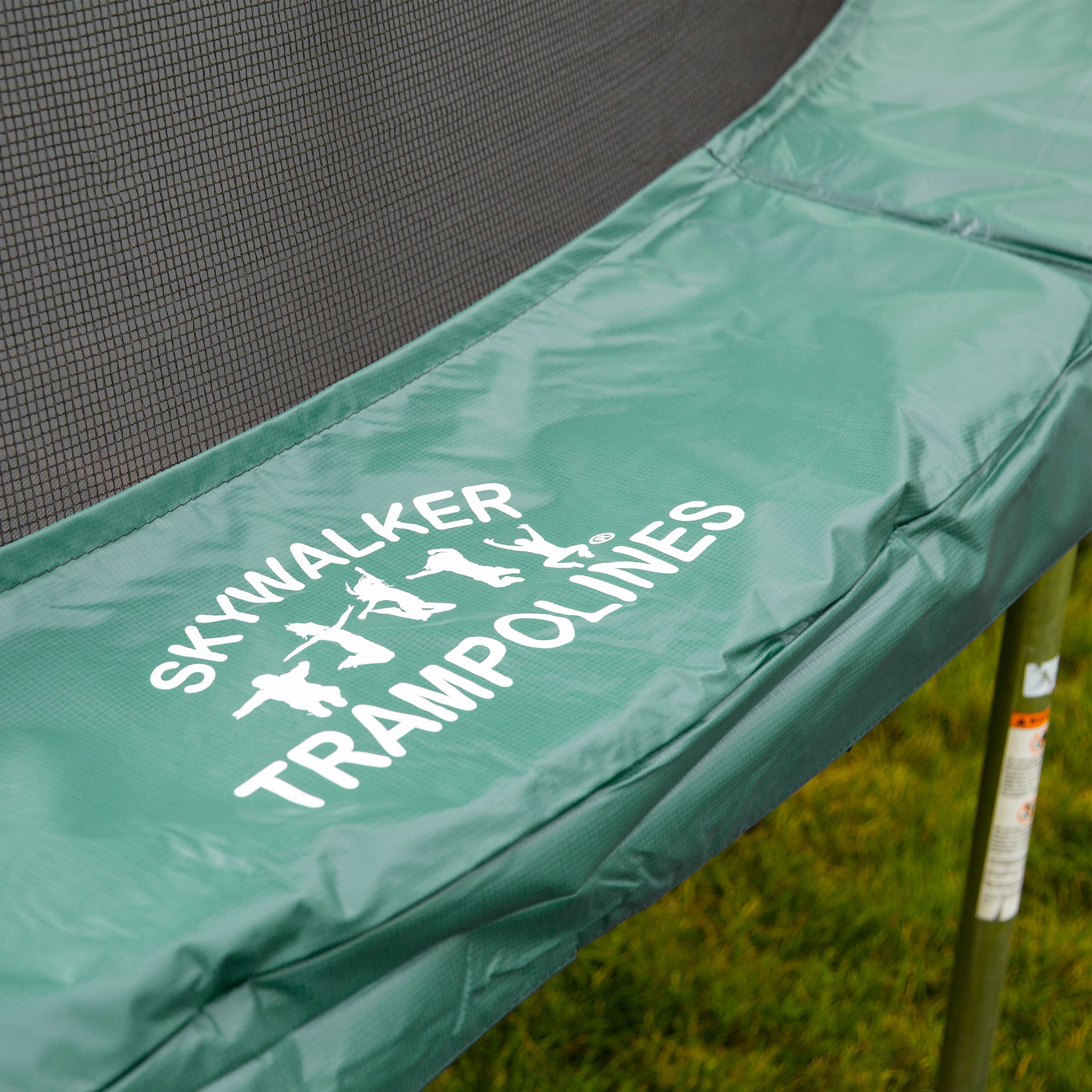 Skywalker Trampoline 16' x 14' Oval Trampoline Combo with Game