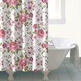 thumbnail image 4 of Pioneer Flower Floral Print Pattern Shower Curtain 72"x84" ,Bathroom Decorative Shower Curtains Set with 12 Hooks,Modern Waterproof Washable Shower Curtain, 4 of 6