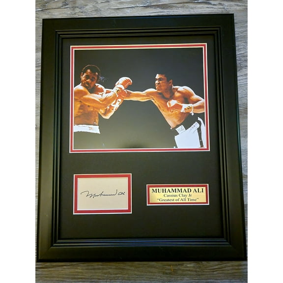 MUHAMMAD ALI signature REPRINT 8X10 FRAMED