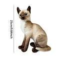 thumbnail image 5 of TISHITA Jouet pour Chat Décoration Maison Réaliste Poupée Chat pour Adolescents Chat Siamois 25cm, 5 of 5