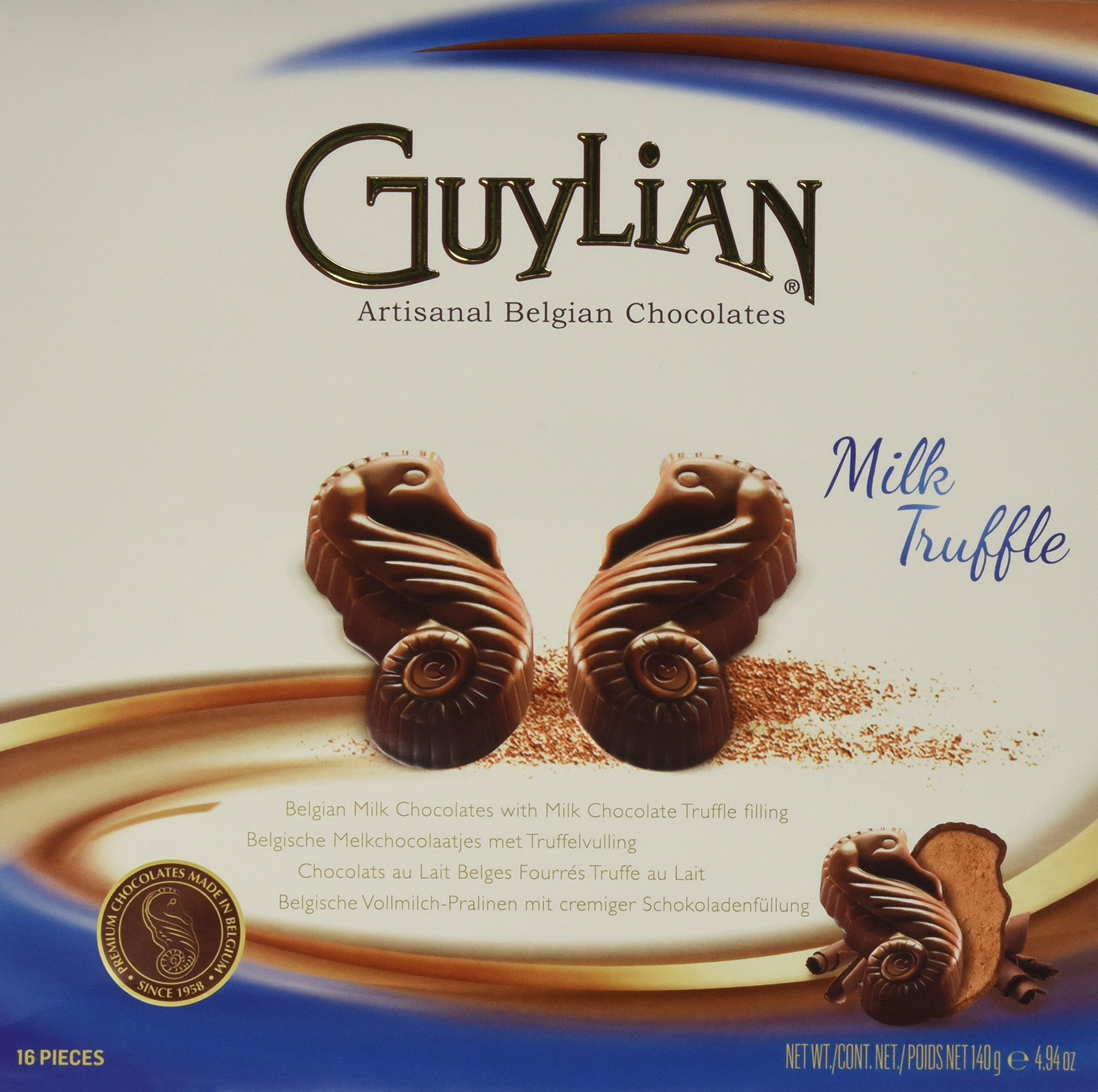 Guylian Belgium Chocolates Milk Chocolate Seahorse Truffle Walmart