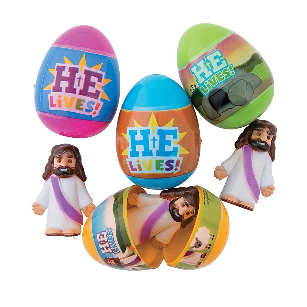 He Is Risen Filled Easter Egg - Party Supplies - 12 Pieces - Walmart ...