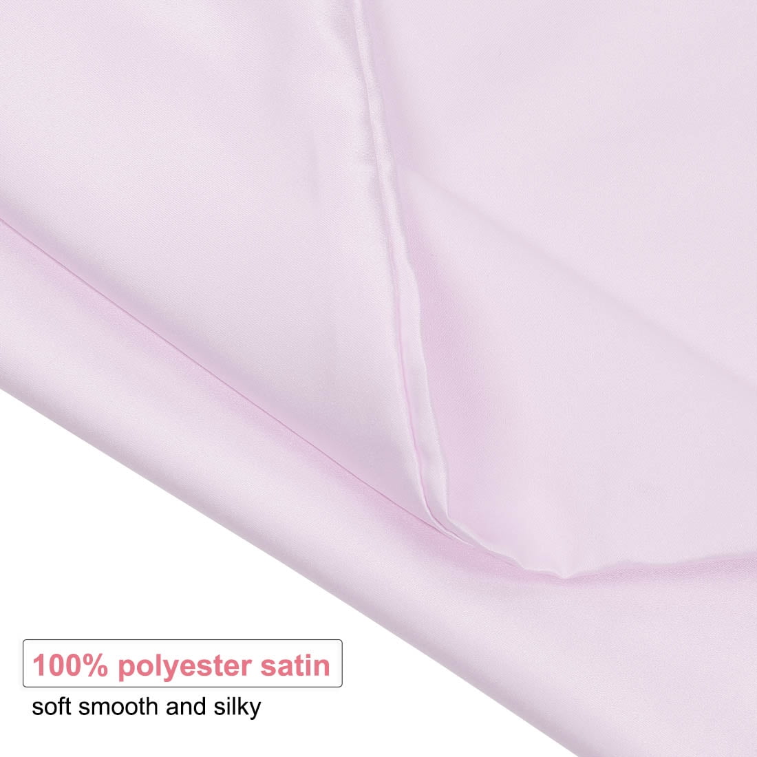 Unique Bargains 6 Pack Satin Pillowcase with Zipper, Travel, Lavender Gray