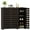 Dark Brown, variant on HOMCOM Narrow Shoe Cabinet for Entryway with 3 Slatted Doors, White