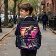 thumbnail image 4 of Jeiento Dinosaur Backpack for Boys, 17 Inch Lightweight School Bag for Ages 9-12, Personalized Elementary Bag with 600D Breathable & Pockets, 4 of 7