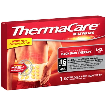 ThermaCare Advanced Back Pain Therapy (1 Count, L-XL Size) Heatwrap, Up ...