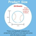 thumbnail image 3 of SHAPES ETC. Mini Notepad - Baseball, 3 of 10
