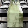thumbnail image 2 of Abstract Art Table Runner 13x90 Inch Vintage Green Collage Oil Painting Texture Table Runner Non-Slip Dresser Scarves for Holiday Decorations, Party, Dinner and Gatherings, 1 Pack, 2 of 8