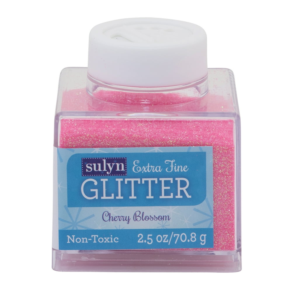 Sulyn Extra Fine Glitter for Crafts, Pink Cherry Blossom, 2.5 oz