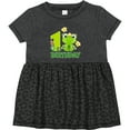 thumbnail image 3 of Inktastic 1st Birthday Princess Frog Girls Baby Dress, 3 of 5