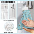 thumbnail image 6 of ZIATUBLE Daisy Hanging Kitchen Towel Reusable Hanging Dual-Purpose Hand Towel Lightweight Hand Towels for Bathroom Set of 3 Absorbent Hanging Dish Towels Elastic Hanging Dish Towels, 6 of 7
