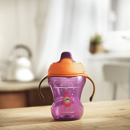 Tommee Tippee Infant Trainer Sippee Cup with Removable Handles | Spill-Proof, BPA-Free – 7+ months, 8oz, 2 Count