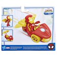 thumbnail image 2 of Marvel Spidey and His Amazing Friends Iron Racer Set, Action Figure, Vehicle, and Accessory, 2 of 5
