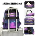 thumbnail image 3 of FORMRS Mini Backpack Purse for Women Travel Daypack Casual Shoulder Bag, Pink Neon Road, 3 of 7
